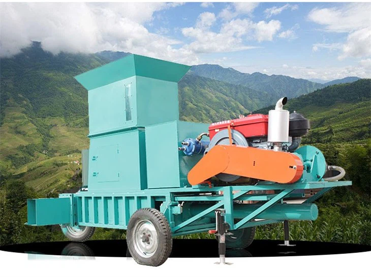 Square silage hydraulic baler1