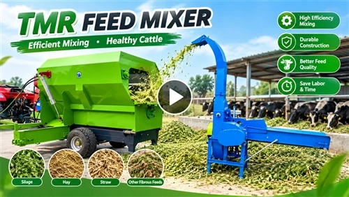 Mobile Feed Mixing Wagon TMR Mixer Feeder|Δοκιμή σύνθλιψης άχυρου καλαμποκιού...