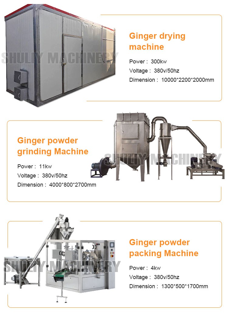 Ginger powder production line Ginger powder production line
